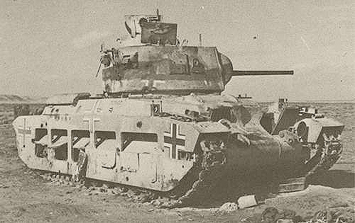 Британский танк Mark II «Матильда» в составе 5-ого танкового полка 21-й танковой дивизии в Северной Африке