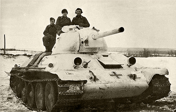 Танк Т-34/76 в составе 98 Пехотной дивизии Вермахта
